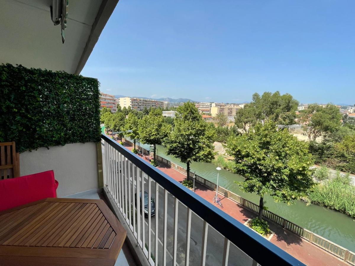 Appartement rénové vue mer avec garage Cagnes-sur-Mer Extérieur photo