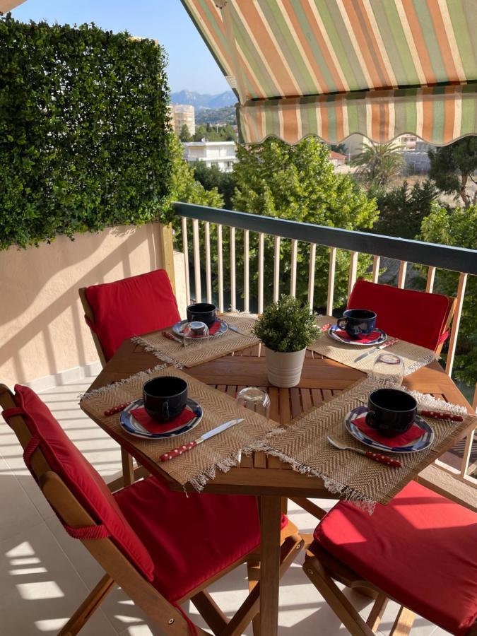Appartement rénové vue mer avec garage Cagnes-sur-Mer Extérieur photo