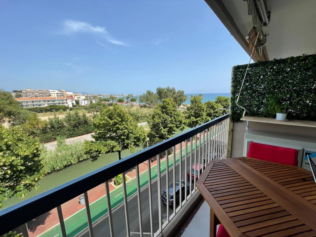 Appartement rénové vue mer avec garage Cagnes-sur-Mer Extérieur photo